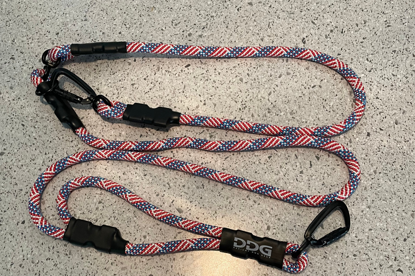 Stars and Stripes Fixed Size Hands Free Leash