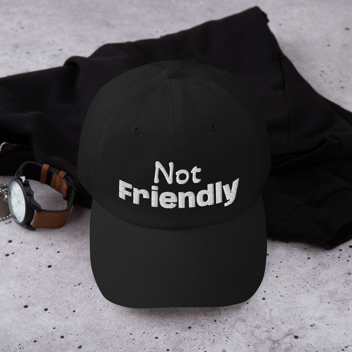 Not Friendly Dad hat