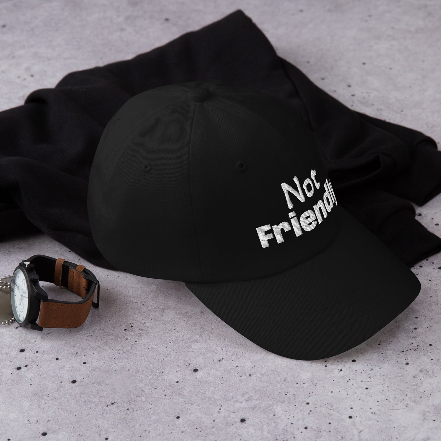 Not Friendly Dad hat