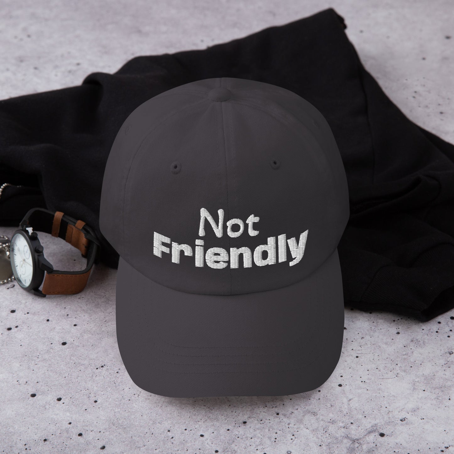 Not Friendly Dad hat