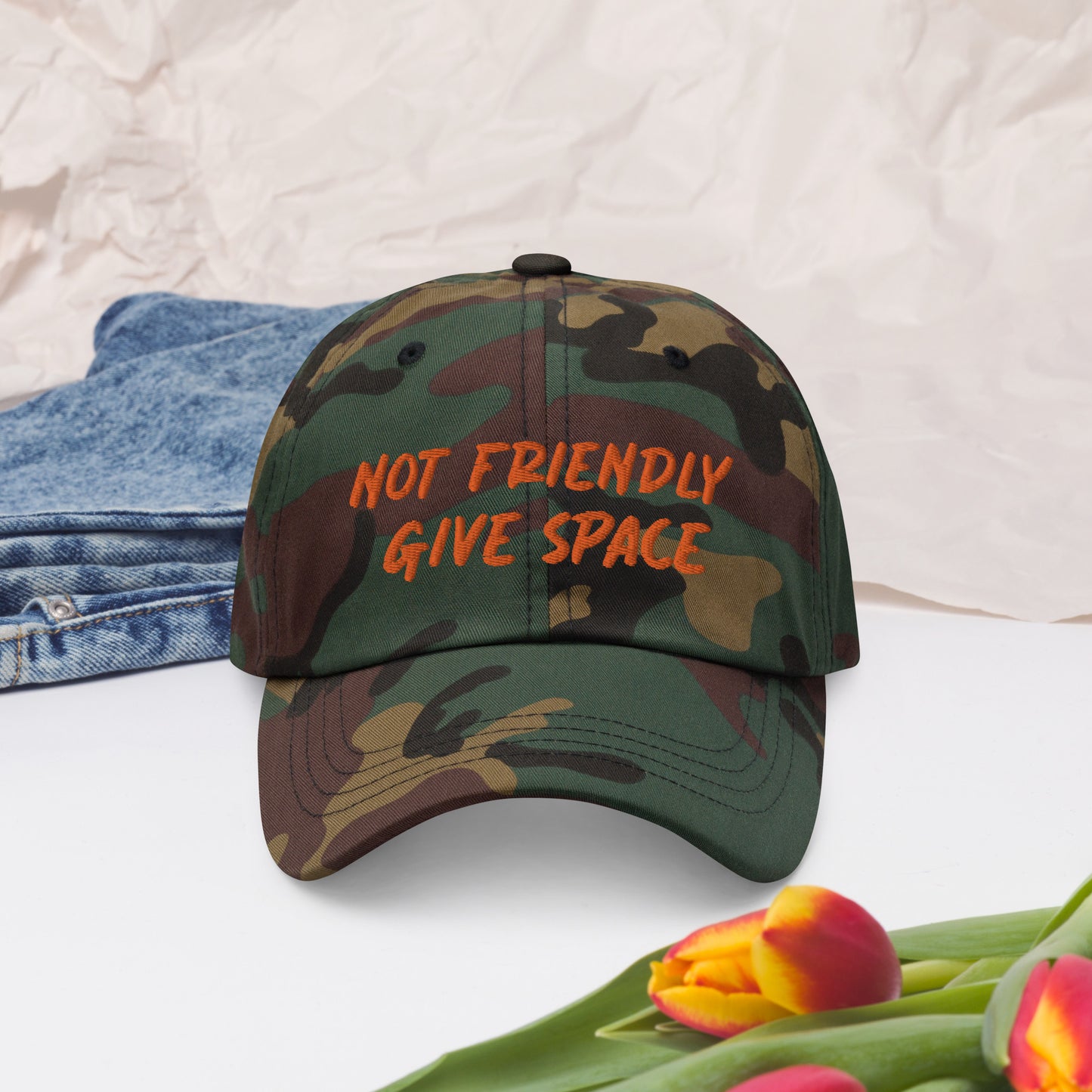 Not Friendly, Give Space Dad hat