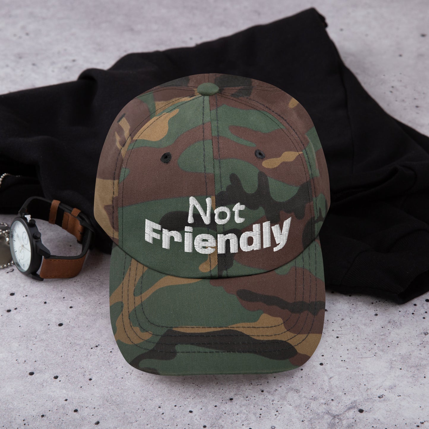 Not Friendly Dad hat