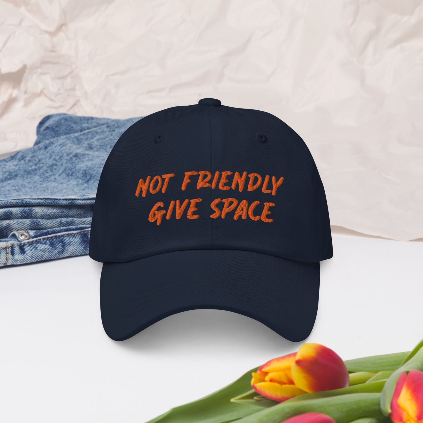 Not Friendly, Give Space Dad hat