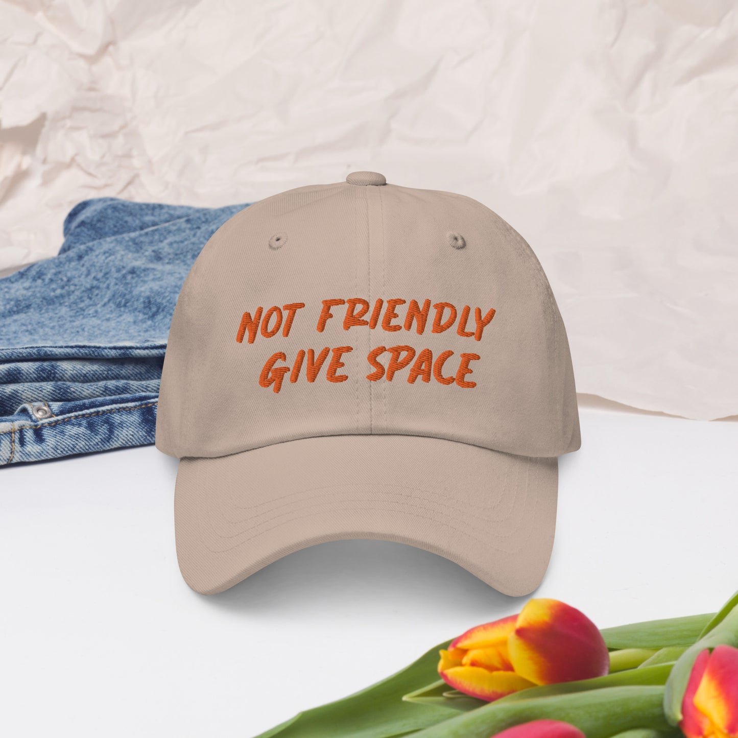 Not Friendly, Give Space Dad hat