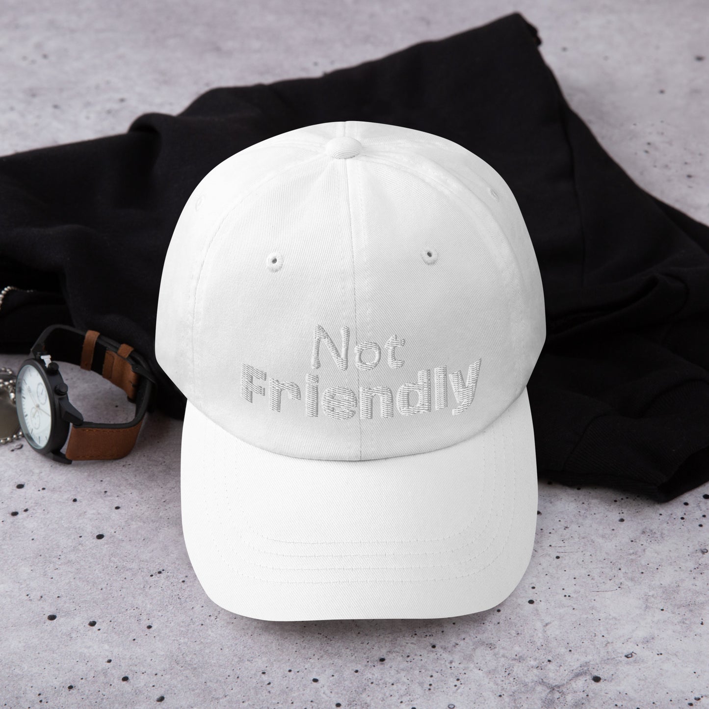 Not Friendly Dad hat