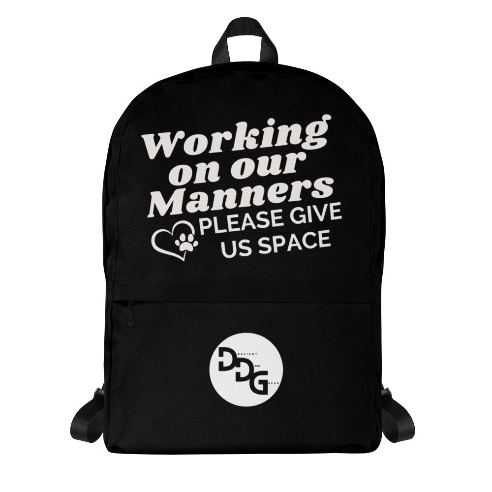 Working on Our Manners Backpack