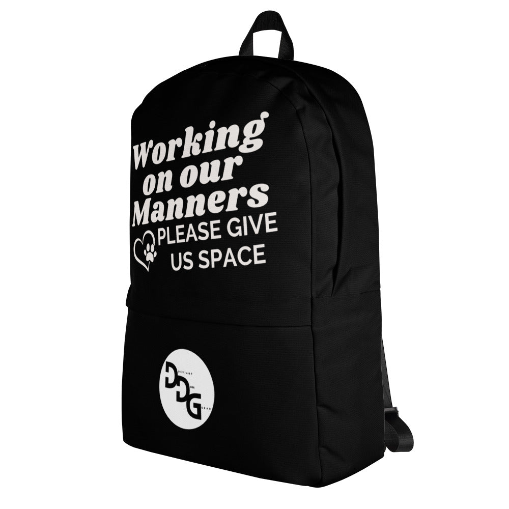 Working on Our Manners Backpack