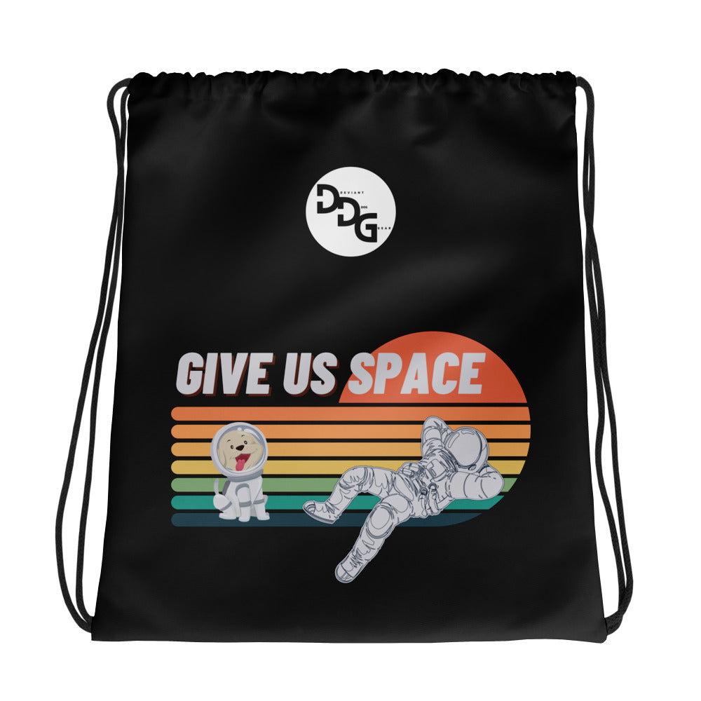 Give Us Space Drawstring Bag