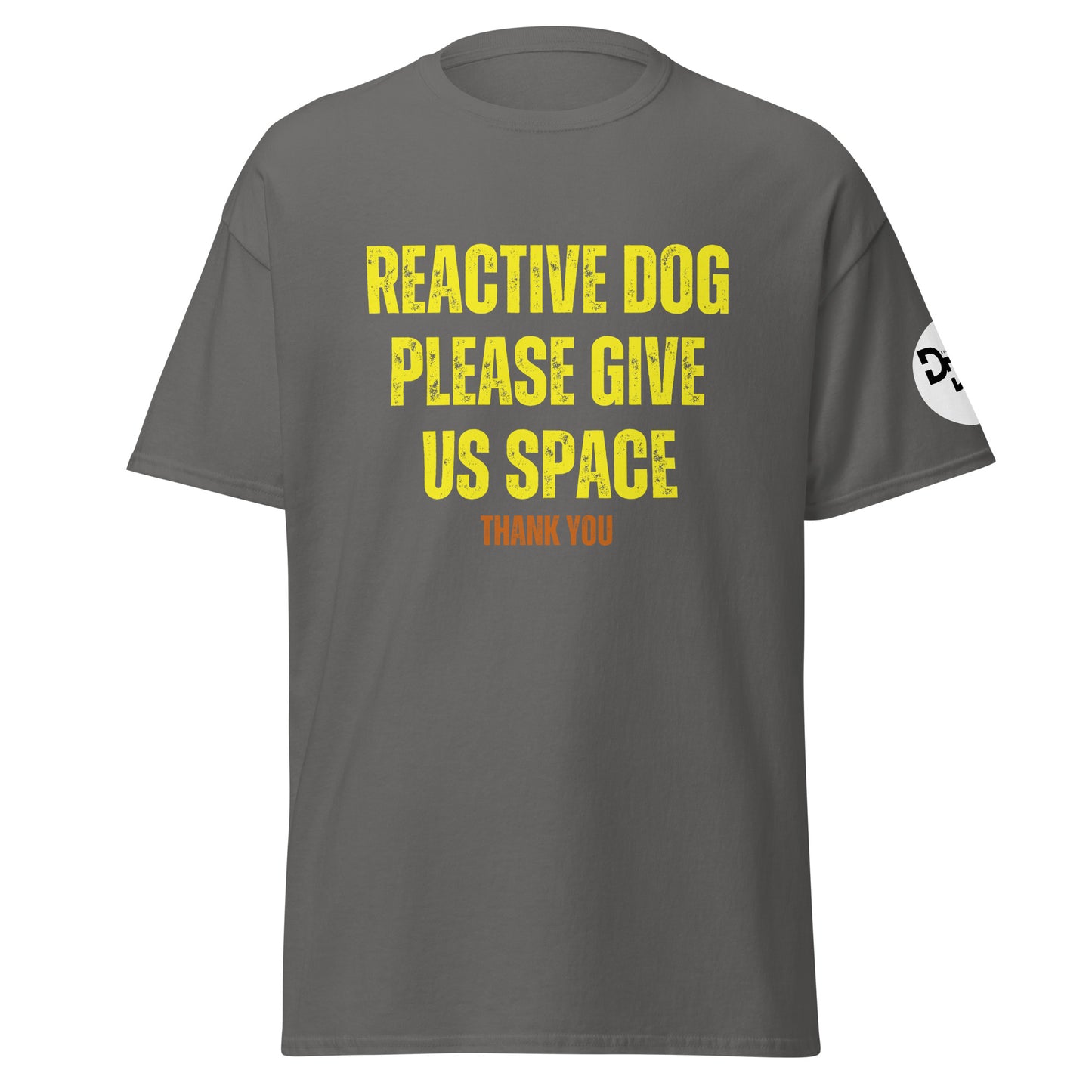 Reactive Dog Please Give Us Space (Front and Back Print) T-Shirt