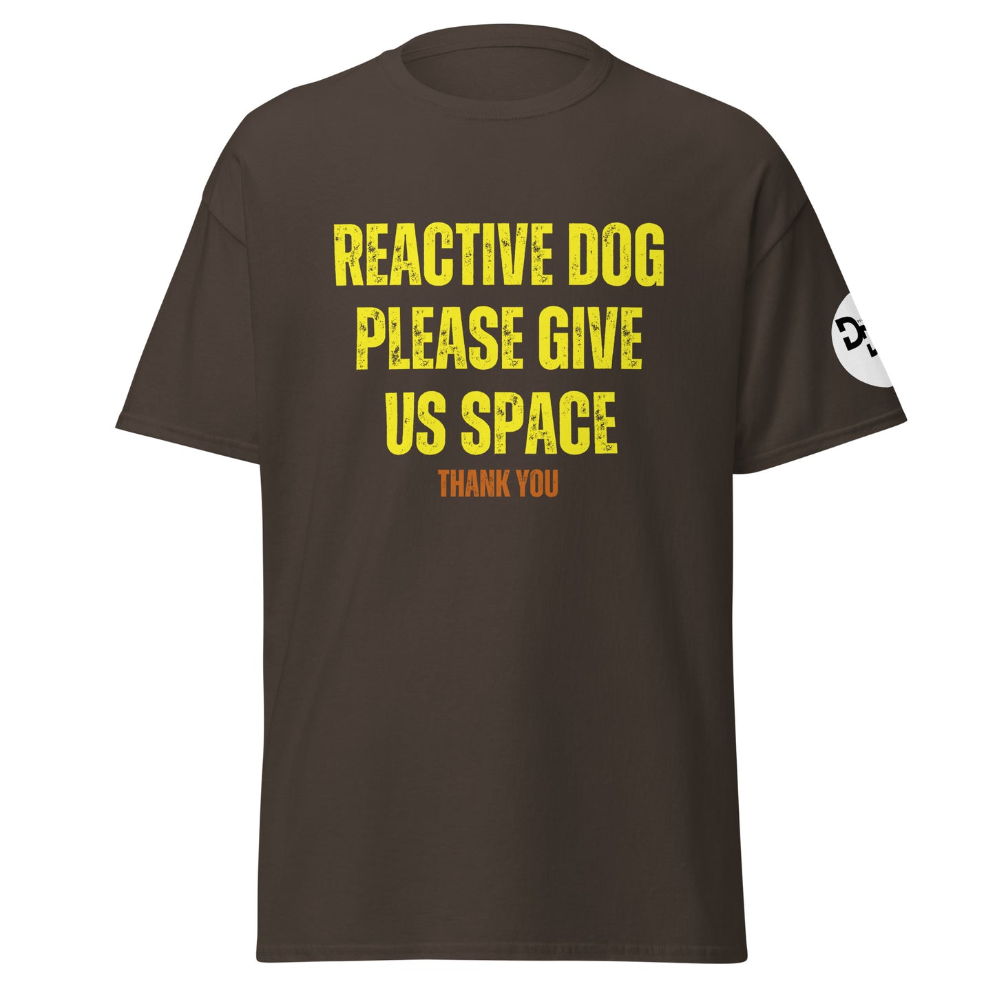 Reactive Dog Please Give Us Space (Front and Back Print) T-Shirt