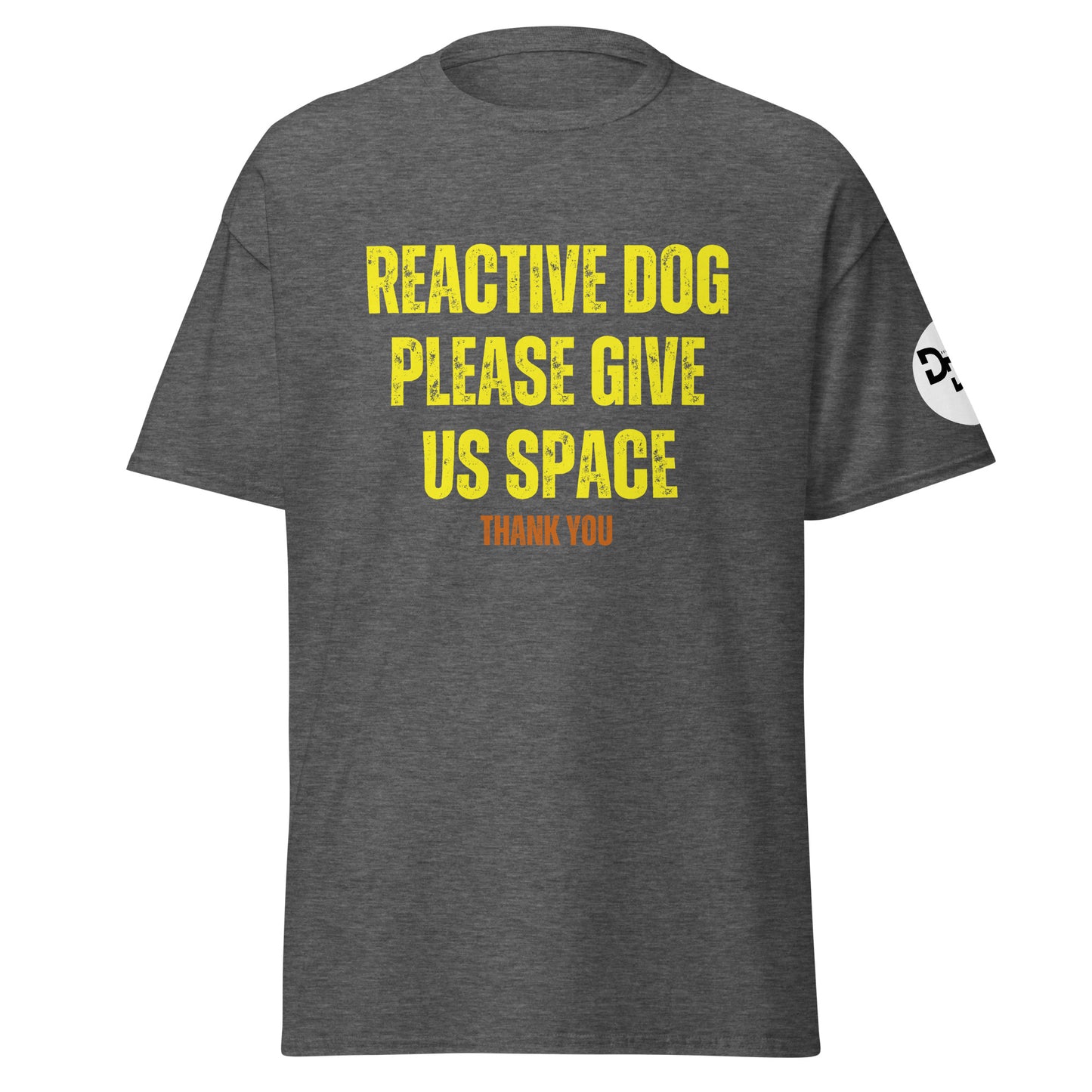 Reactive Dog Please Give Us Space (Front and Back Print) T-Shirt