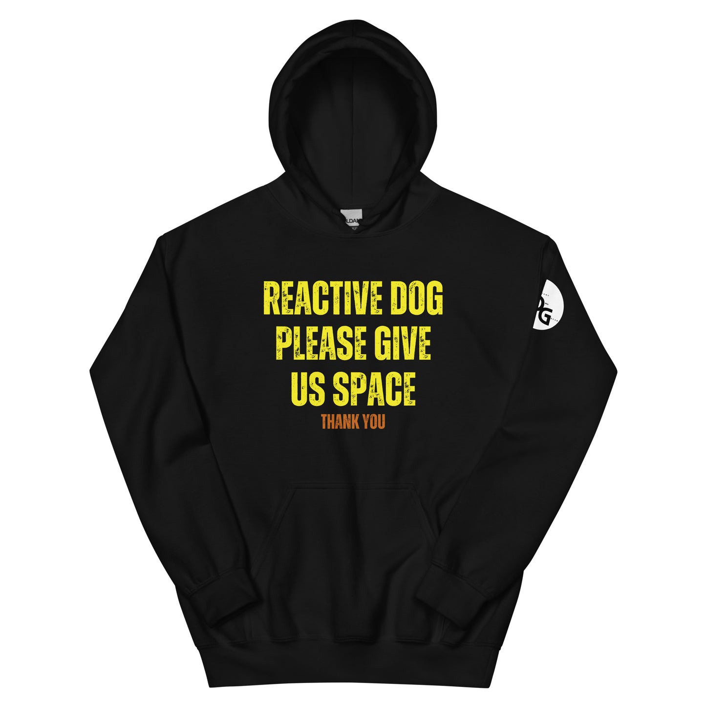 Reactive Dog Please Give Us Space (Front and Back Print) Hoodie