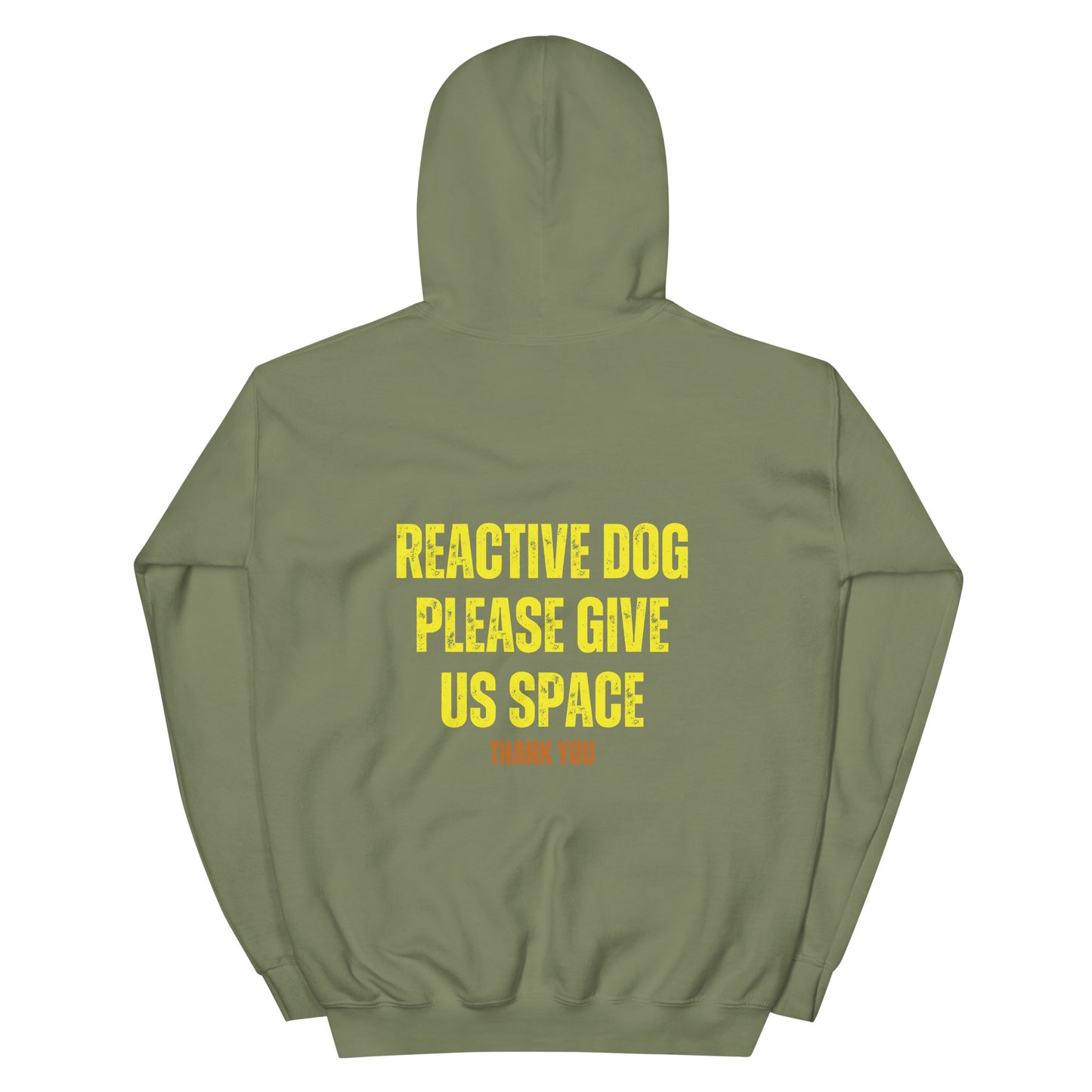 Reactive Dog Please Give Us Space (Front and Back Print) Hoodie