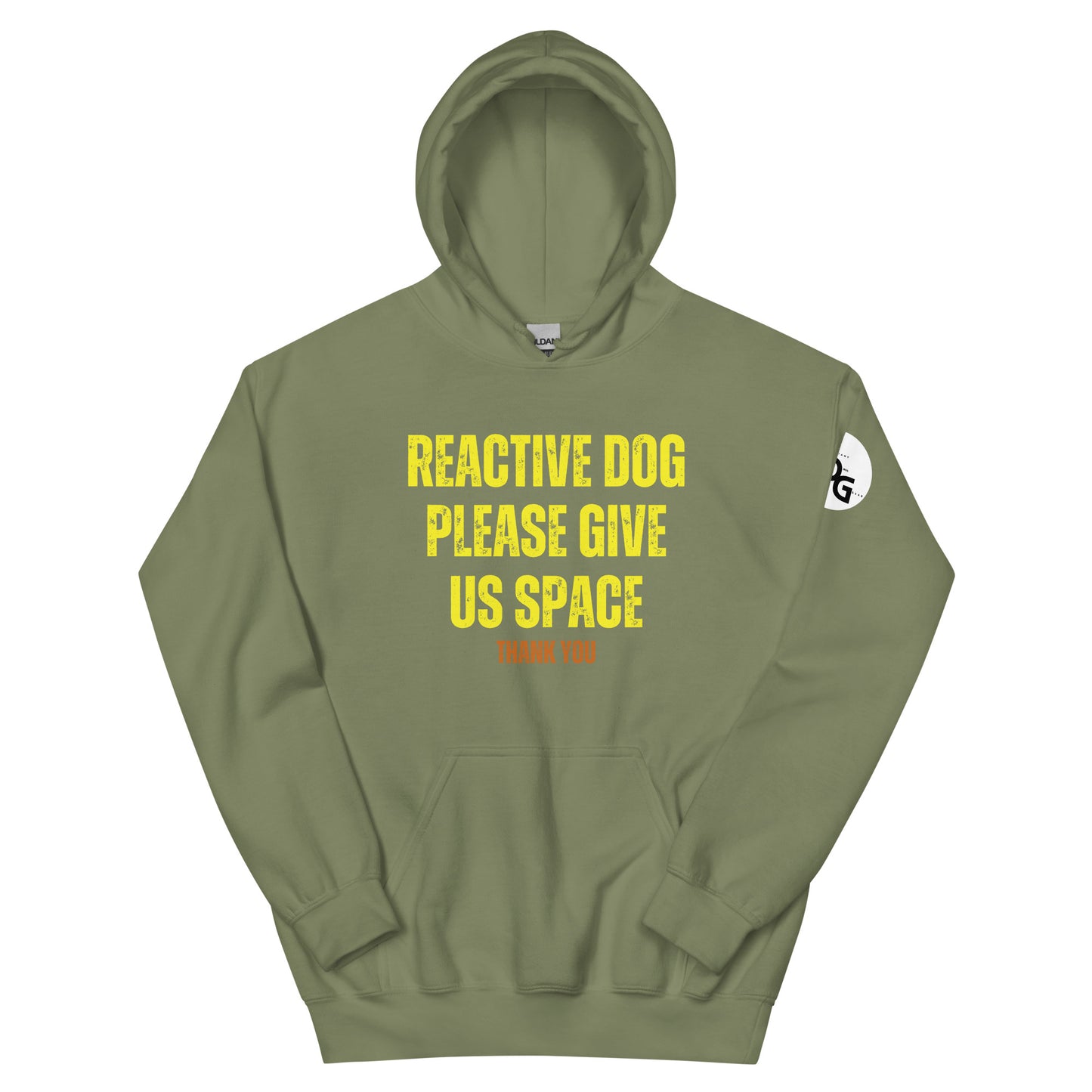 Reactive Dog Please Give Us Space (Front and Back Print) Hoodie